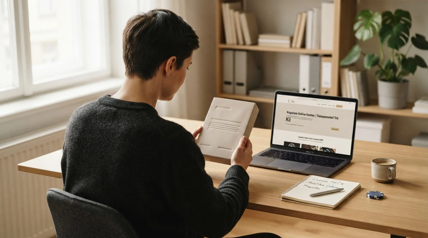 Logo Ministerstva financí ČR a schéma licenčního procesu pro online casina