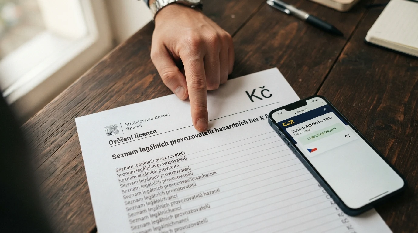 Detail úředního dokumentu — výřez ze Seznamu legálních provozovatelů hazardních her Ministerstva financí ČR s logem MF