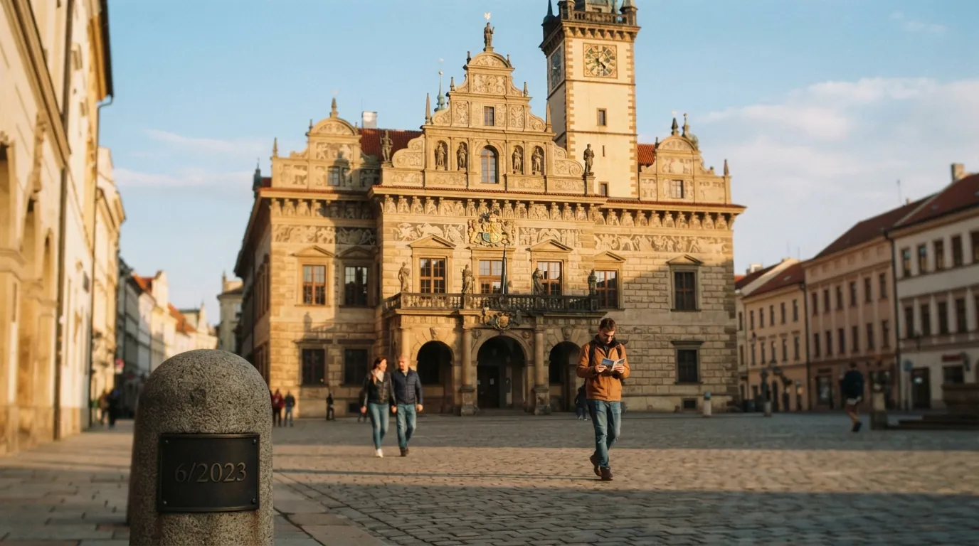 Budova plzeňské radnice na náměstí Republiky, kde 14. prosince 2023 zastupitelé schválili vyhlášku č. 6/2023