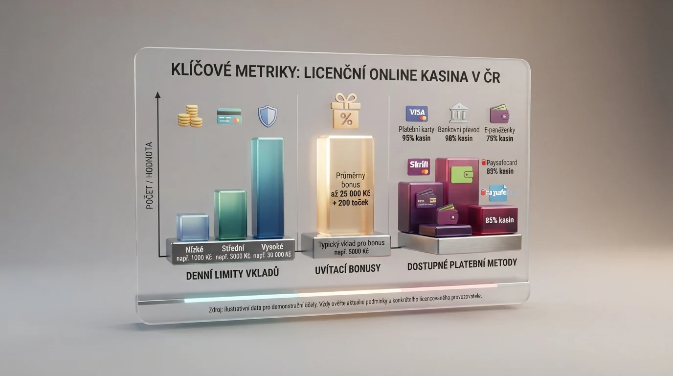 Srovnávací tabulka operátorů s vyznačenými hodnotami podpory Apple Pay, minimálního vkladu a uvítacího bonusu
